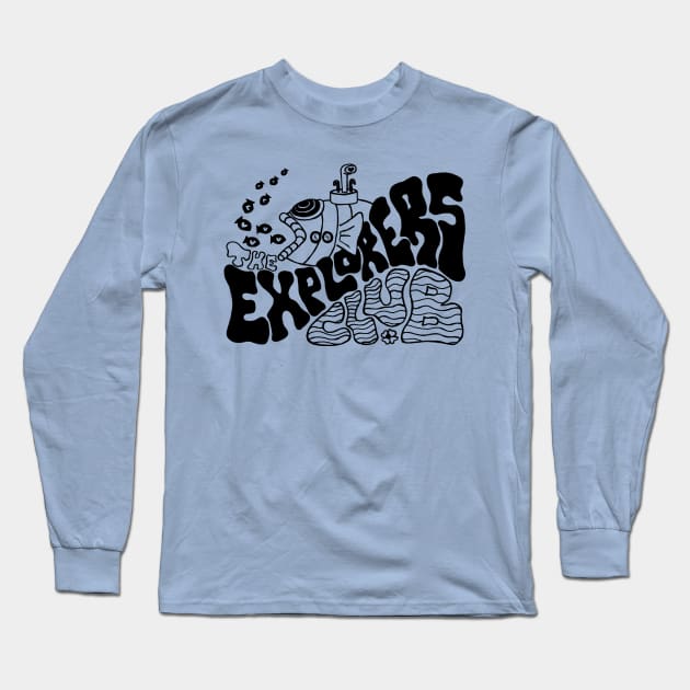 The Explorers Club Fish Long Sleeve T-Shirt by Goldstar Records & Tapes